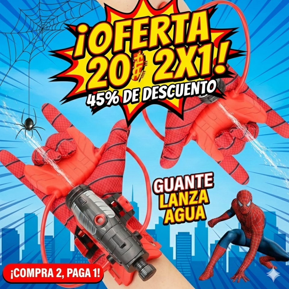 GUANTE SPIDERMAN - LANZA AGUA